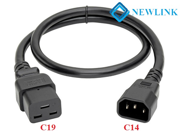 Dây nguồn UPS C14 C19 dài 3M NEWLINK tiết diện 14AWG (2.08mm2)